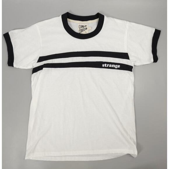 2 Stranger Things Camp Collection Tee Womens Large Ringer 80s Cosplay Halloween - Picture 11 of 16